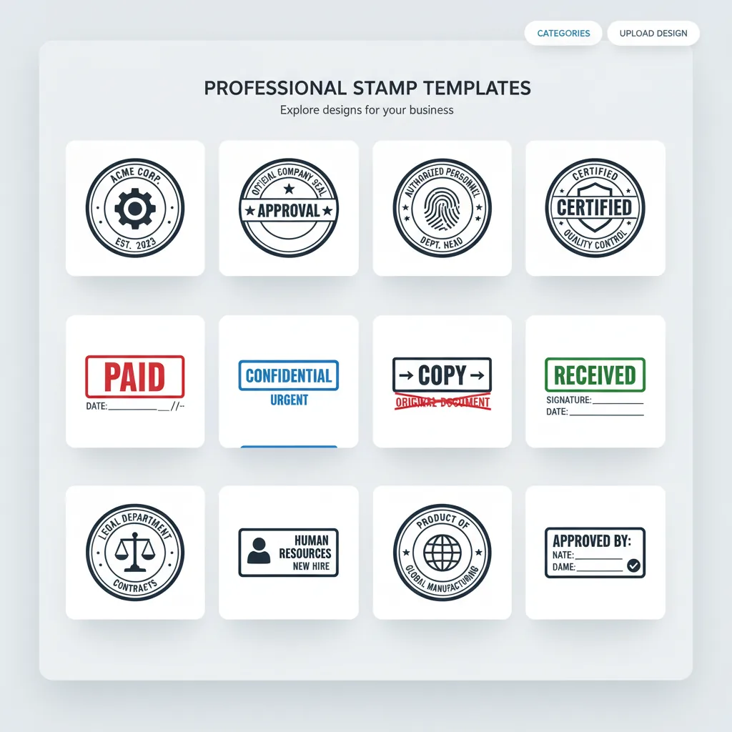 Template starting points preview