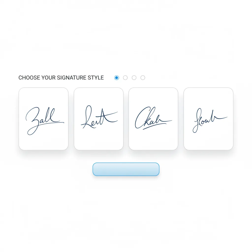 Style selection preview