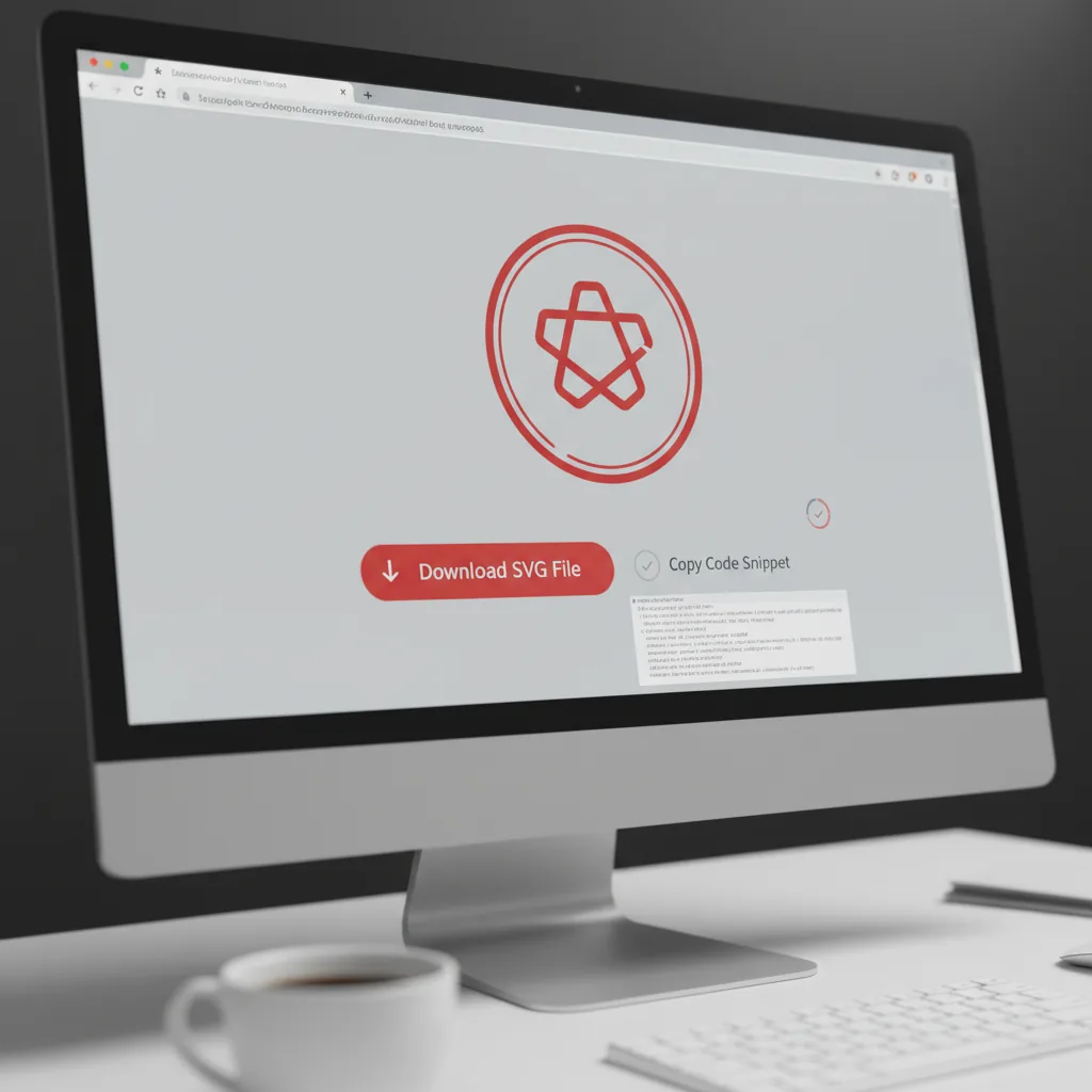 SVG download preview