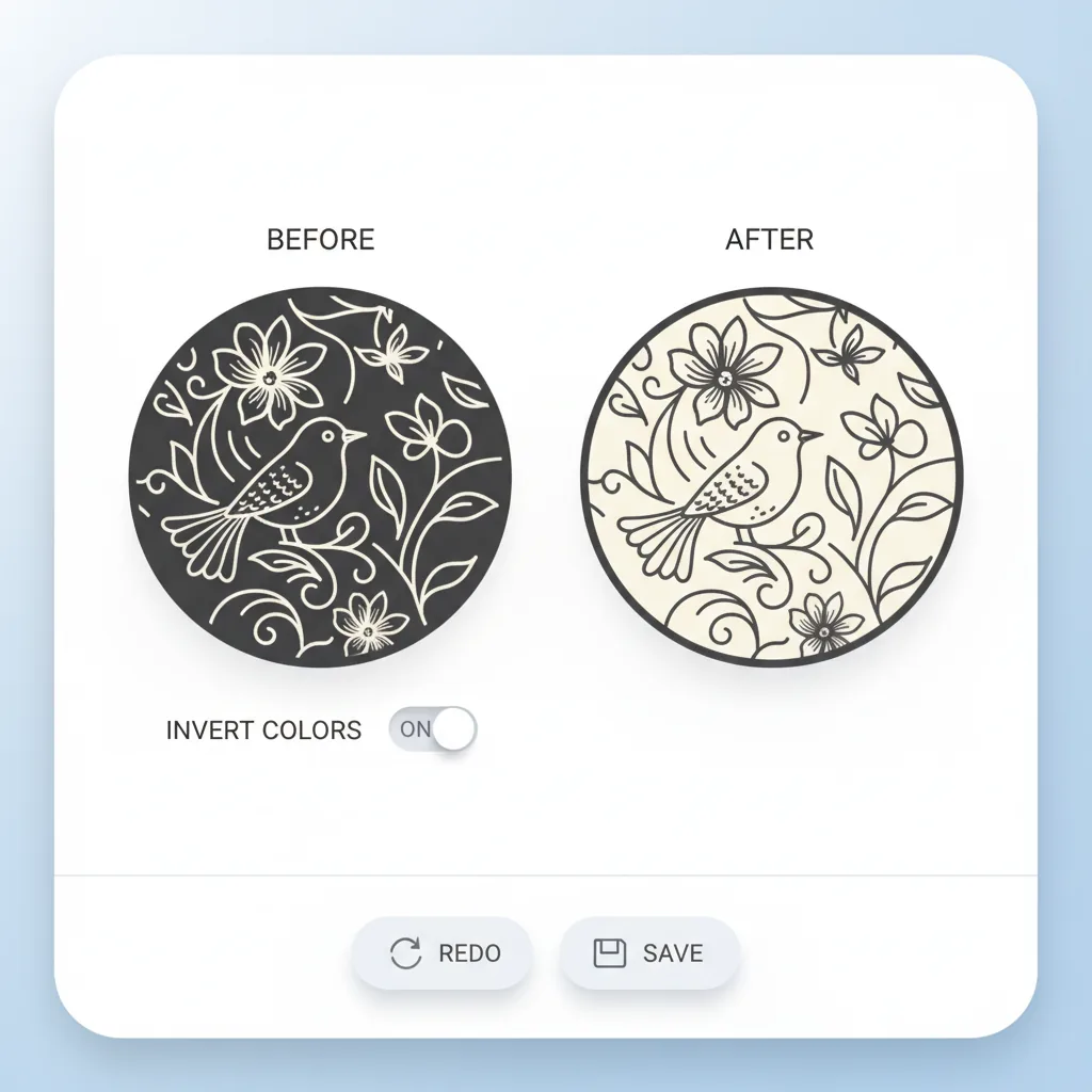 Invert control preview
