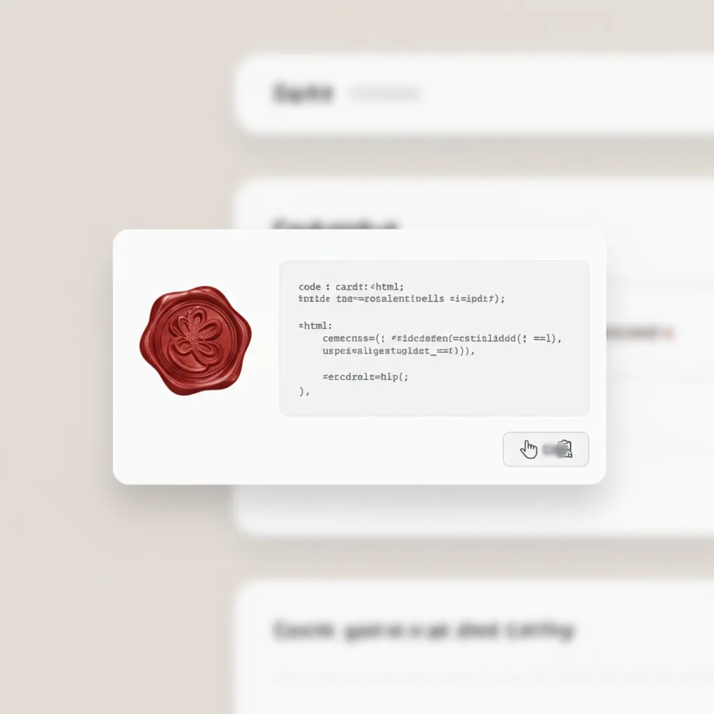 HTML snippet copy preview