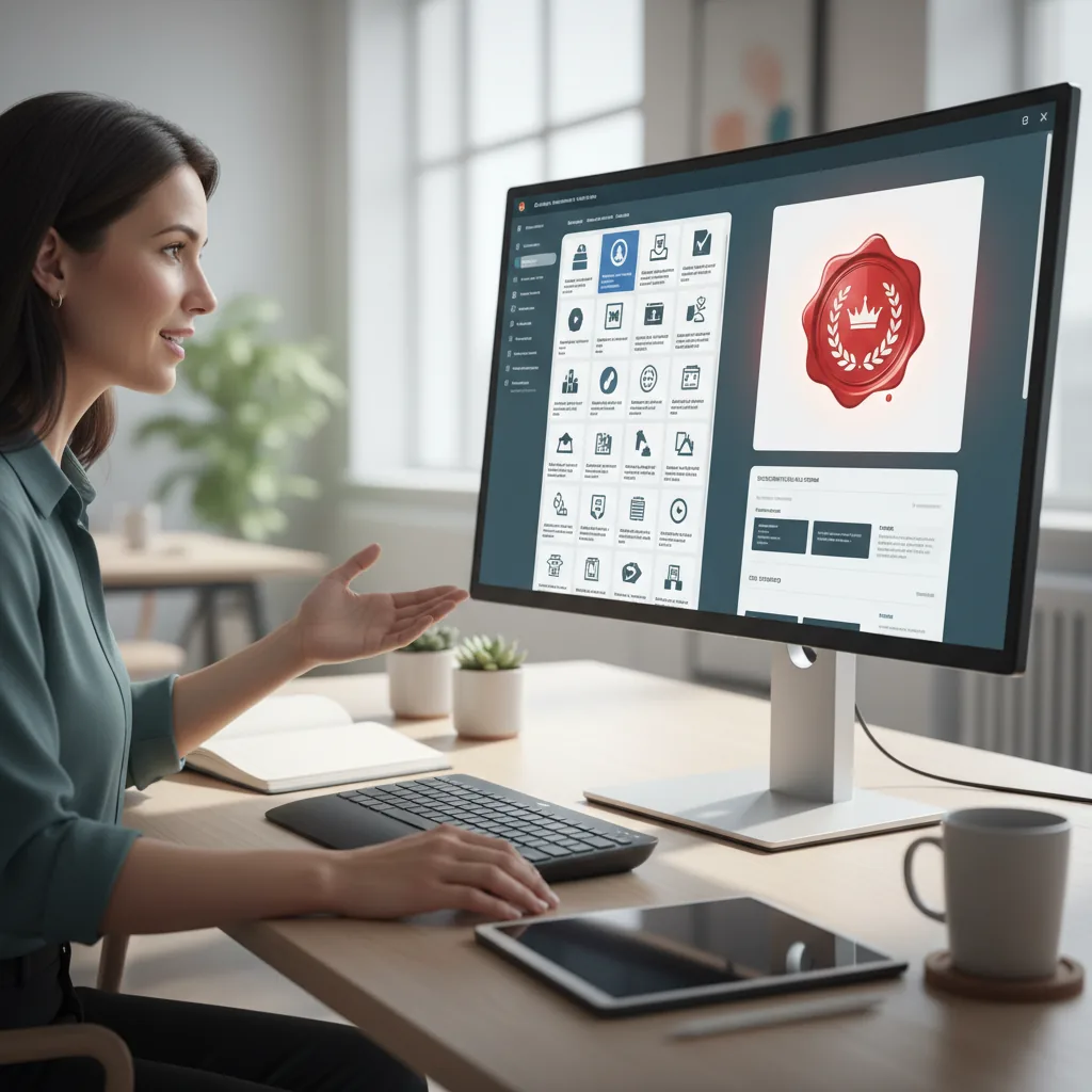 Content operations team member reusing hosted stamp images across docs and CMS tools