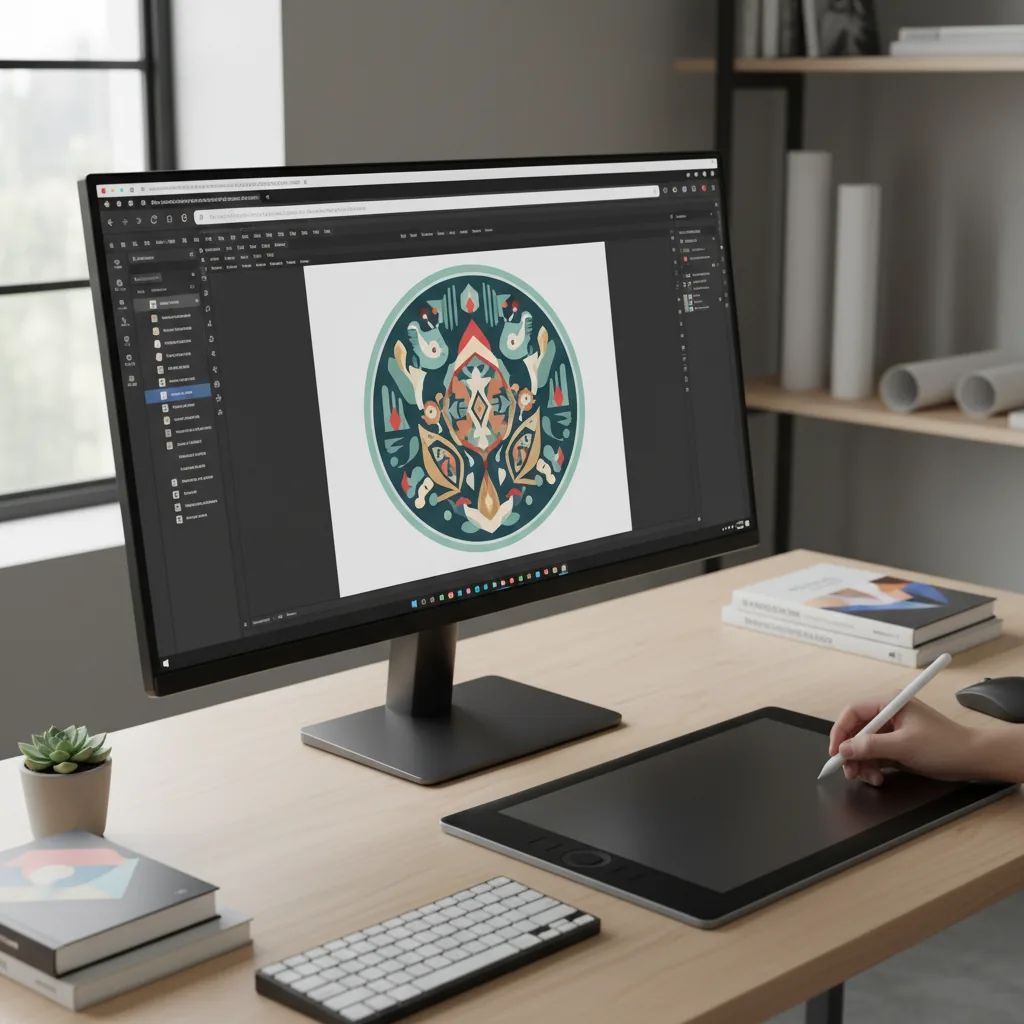 Designers cleaning SVG stamp layers