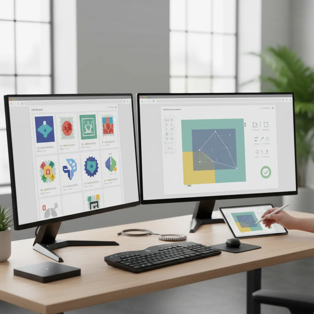 Frontend and operations teams preparing SVG assets