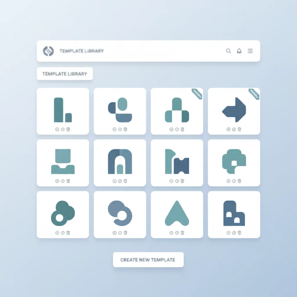 Template saving preview