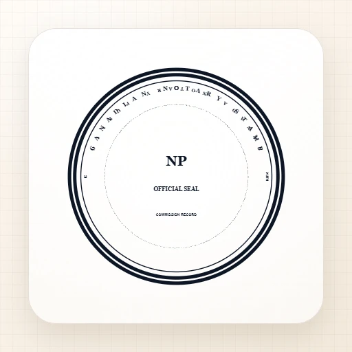 rectangular Canadian notary stamp template with canadian notary stamp