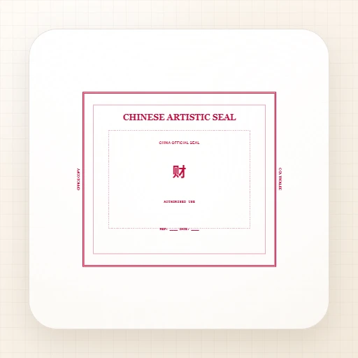 square Chinese seal stamp template with chinese artistic seal