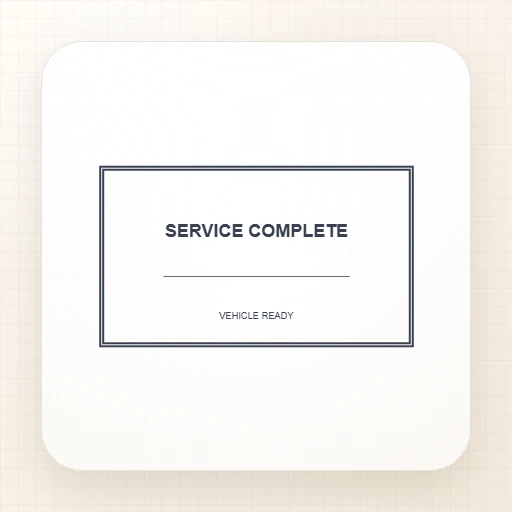 rectangular Company stamp template: SERVICE COMPLETE Rectangle Stamp