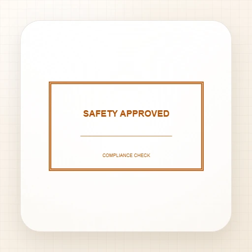 قالب ختم مستطيل (الشركات): SAFETY APPROVED Rectangle Stamp