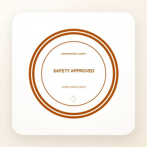 قالب ختم دائري (الشركات): SAFETY APPROVED Round Stamp