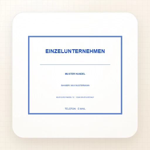 Stempelvorlage Firmenstempel (rechteckig): Firmenstempel für Einzelunternehmen