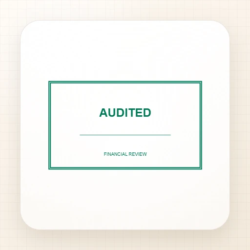 rectangular Company stamp template: AUDITED Rectangle Stamp