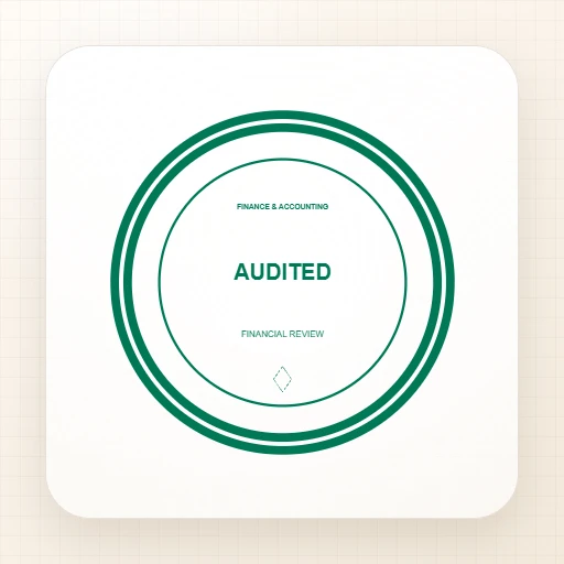round Company stamp template: AUDITED Round Stamp