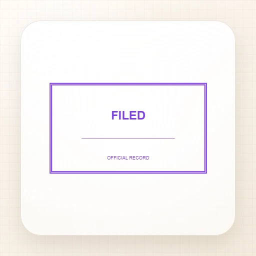 rectangular Notary stamp template: FILED Rectangle Stamp