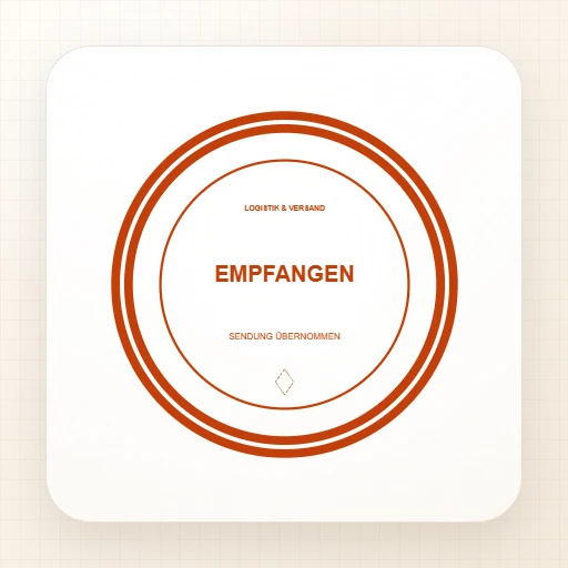 Stempelvorlage Bürostempel (rund): Empfangen-Rundstempel