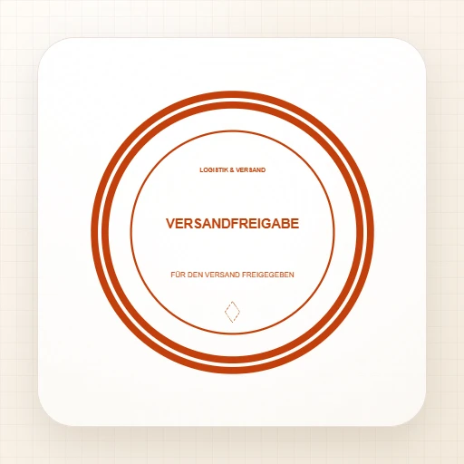Vorschau der Stempelvorlage Versandfreigabe-Rundstempel