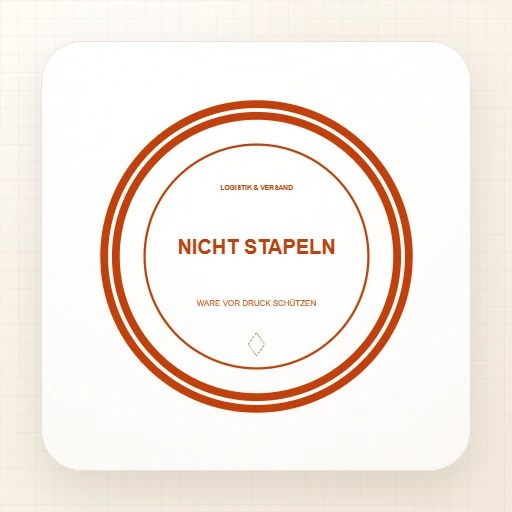 Stempelvorlage Bürostempel (rund): Nicht-stapeln-Rundstempel