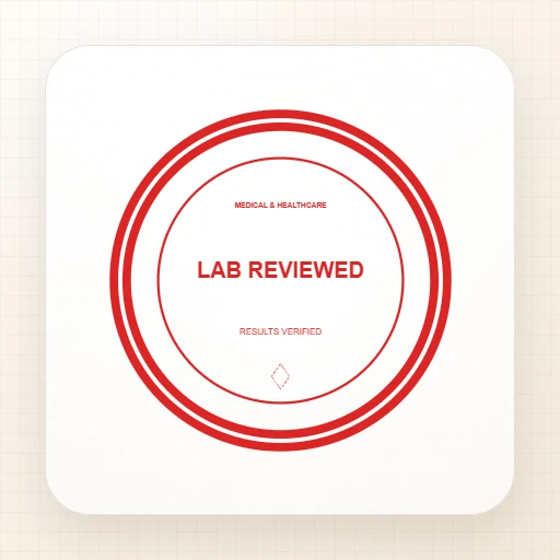 round Company stamp template: LAB REVIEWED Round Stamp