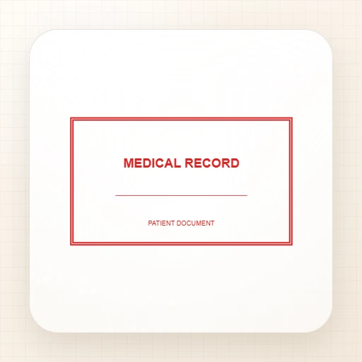 rectangular Company stamp template: MEDICAL RECORD Rectangle Stamp