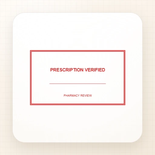 PRESCRIPTION VERIFIED Rectangle Stamp stamp template preview