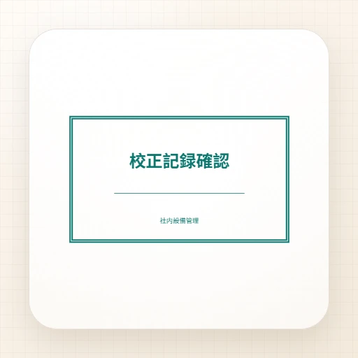 事務用ゴム印・長方形のテンプレート：校正記録確認スタンプ（長方形）