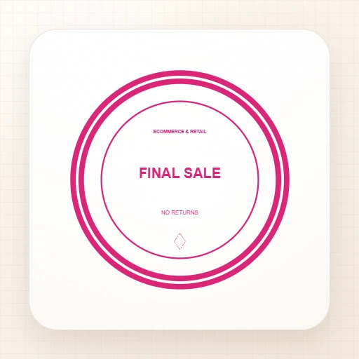 round Digital stamp template: FINAL SALE Round Stamp