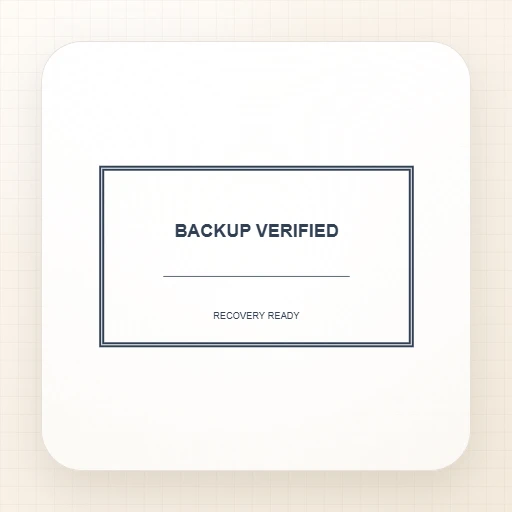 직사각형 디지털 도장 템플릿: BACKUP VERIFIED Rectangle Stamp