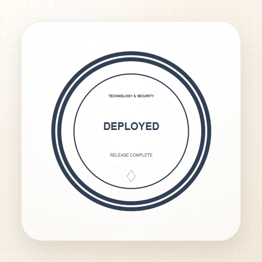원형 디지털 도장 템플릿: DEPLOYED Round Stamp