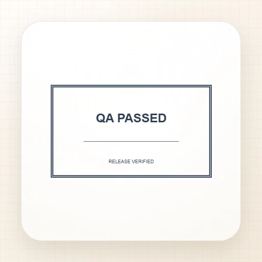 QA PASSED Rectangle Stamp 도장 템플릿 미리보기