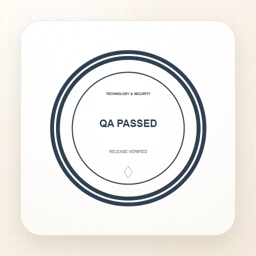 QA PASSED Round Stamp 도장 템플릿 미리보기