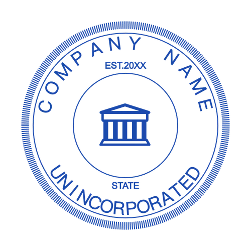 round Company stamp template: Signature Stamp Maker Template (Customizable) - №6910482