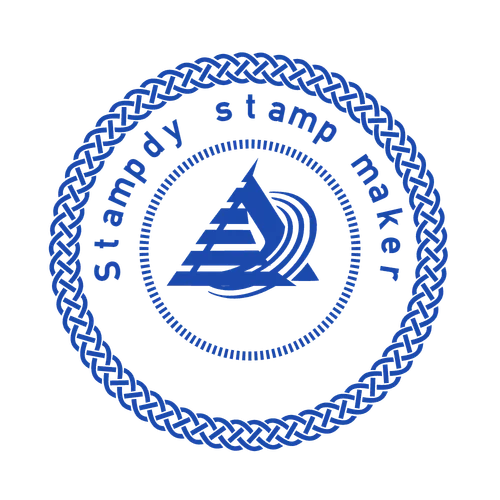 round Company stamp template: Official Seal Design Maker Online for Approval - №9678