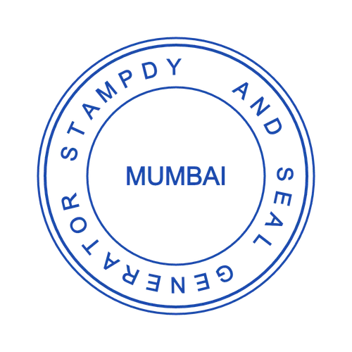 round Company stamp template: Create a Popular Indian Circular Stamp with Triple Rings and Text - №407861