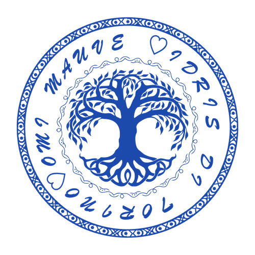 round Logo stamp template: Create a Beautiful Designer Stamp with Dual Borders, Tree Logo, and Unique Font - №337452