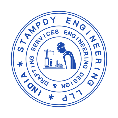 round Blank stamp template: Design a Circular Engineer's Stamp with 4 Borders, Builder Logo, and Custom Text - №793096