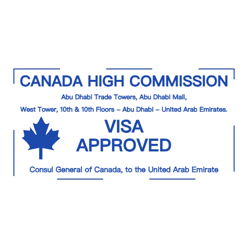 square Company stamp template: Design a Rectangular Stamp with Maple Leaf Logo for Your Business - №08531