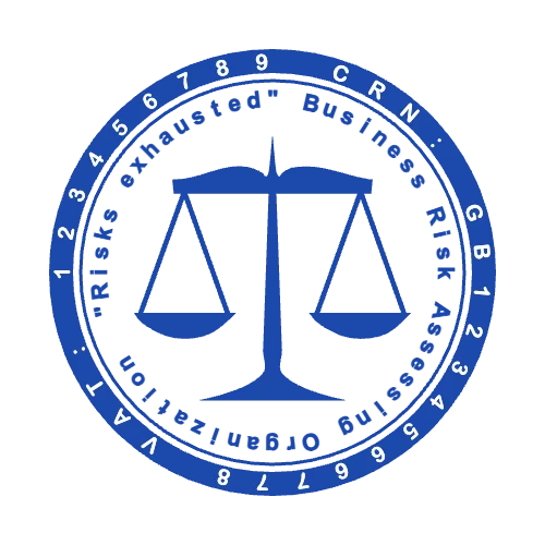 round Company stamp template: Create a Custom 42mm Blue Round Jurisprudence Stamp for Your Business - №521543