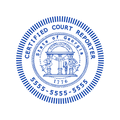 round Company stamp template: Editable State Georgia Stamp maker Online tool - №11679