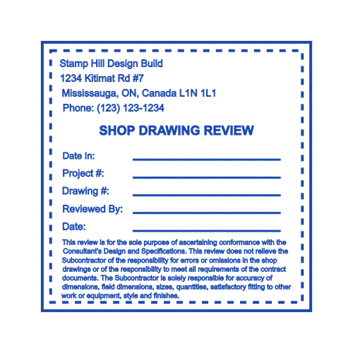 square Company stamp template: Design a Rectangular Bank Payment Receipt Stamp - №26134