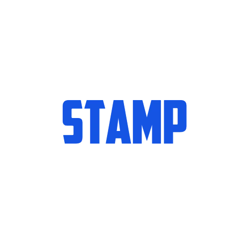 square Digital stamp template: online maker Text stamp with text: STAMP - №55843