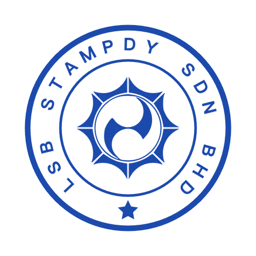 round Logo stamp template: Maker Stamp for Logo with Seal - №203314