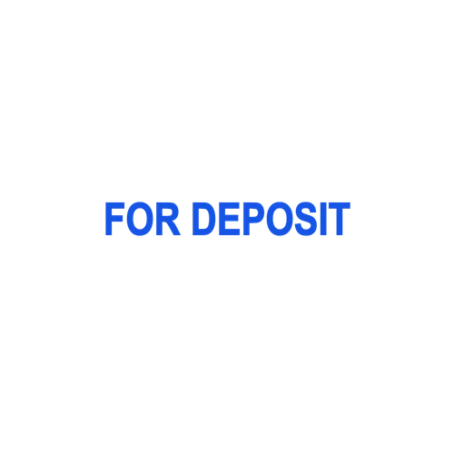 square Digital stamp template: Simple FOR DEPOSIT Only Stamp - Minimalist Design