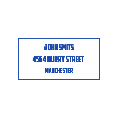 square Address stamp template: Rectangular Address Stamp Template - Online Stamp Generator | Free Stamp Maker