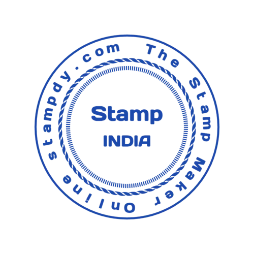 round Company stamp template: INDIA Online Stamp Maker Template - №85121