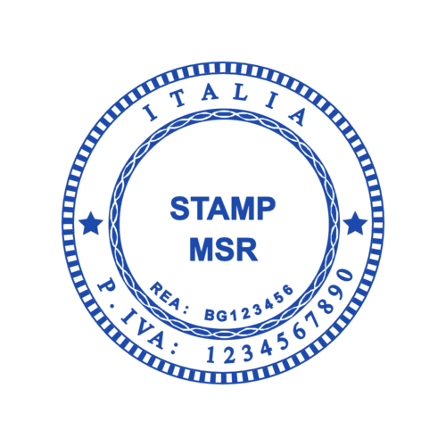 round Company stamp template: Italia Compliance Online Stamp Maker Template - №80909