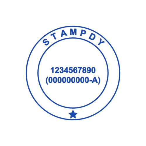 round Company stamp template: Custom Address Stamp Online Design - №90115