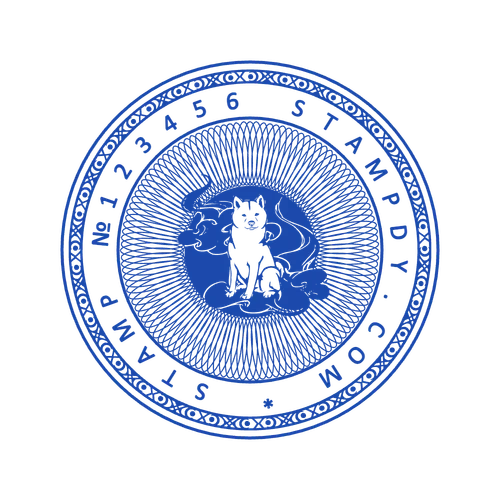 round Logo stamp template: Numbered Stamp Template - Stamp Maker Online Free