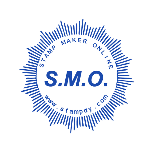 round Logo stamp template: Professional Stamp Template - Stamp Maker Online