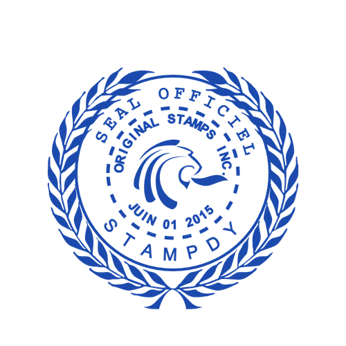 round Logo stamp template: Official Seal Stamp Template - Stamp Maker Online