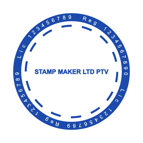 round Blank stamp template: Best Stamp Maker Tool - Professional Round Custom Stamp Creator